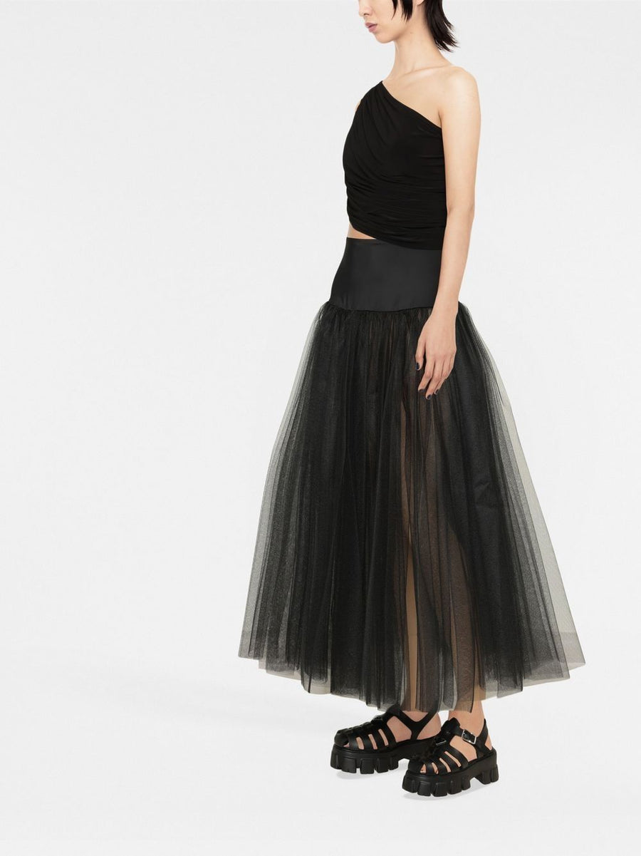 Norma Kamali Diana One-Shoulder Top With Ruched Jersey Knit Silhouette Black For Women Luxe Statement