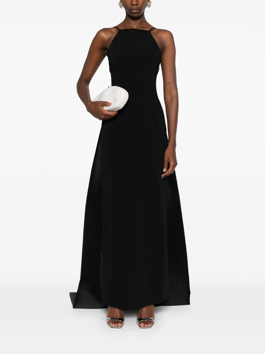 Solace London Ulla Maxi Dress For Women Luxurious Elegant Eveningwear With Veil Detail And Concealed Zip