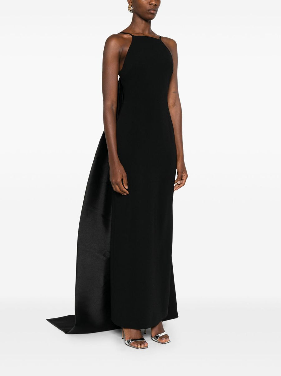 Solace London Ulla Maxi Dress For Women Luxurious Elegant Eveningwear With Veil Detail And Concealed Zip