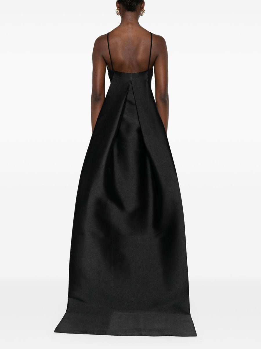 Solace London Ulla Maxi Dress For Women Luxurious Elegant Eveningwear With Veil Detail And Concealed Zip