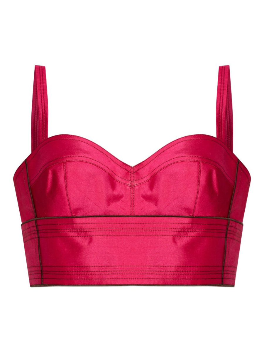 Silk Bra Top Tory Burch For Women Luxe Silk 100 Percent Sweetheart Neckline Versatile Evening Wear