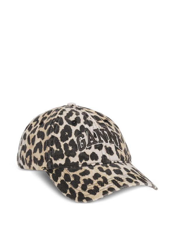 Ganni Leopard Cap