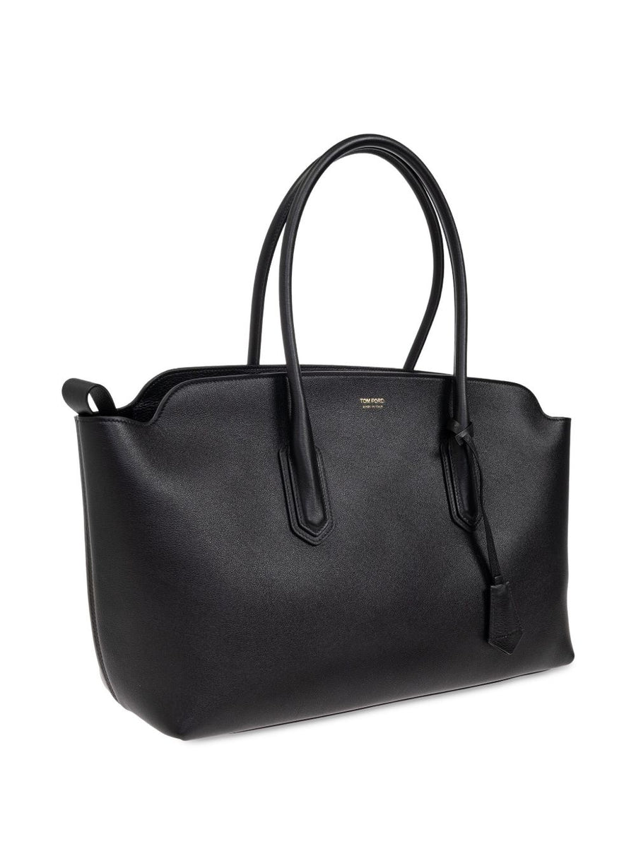 Tom Ford Structured Tote Bag Calf Leather Luxury For Women Everyday Shopper Premium Quality