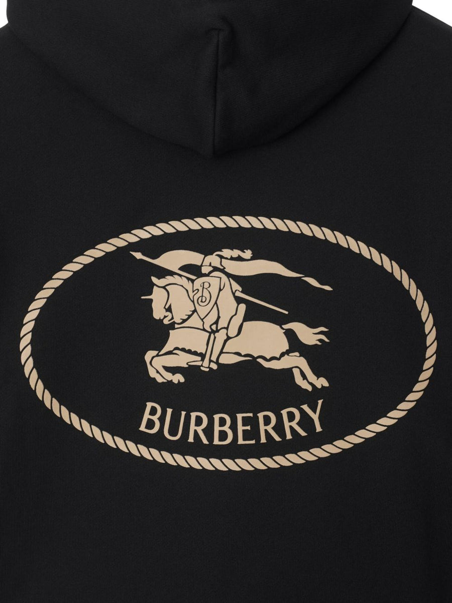 Burberry Knight Stamp Cotton Hoodie for Men with Iconic Equestrian Knight Motif and Luxurious Comfort