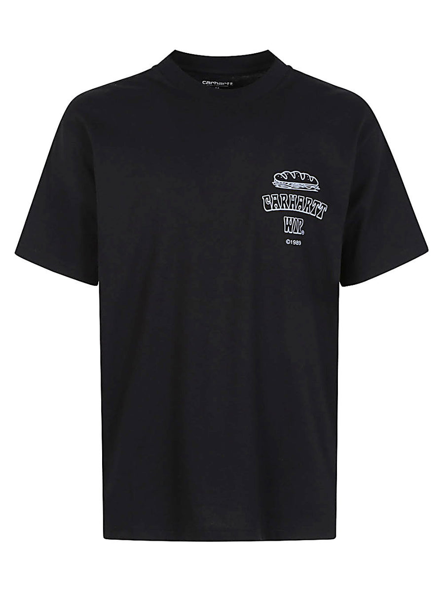 Carhartt WIP Pre Logo Cotton T Shirt With Front And Back Graphic Prints For Men Durable Everyday Wear