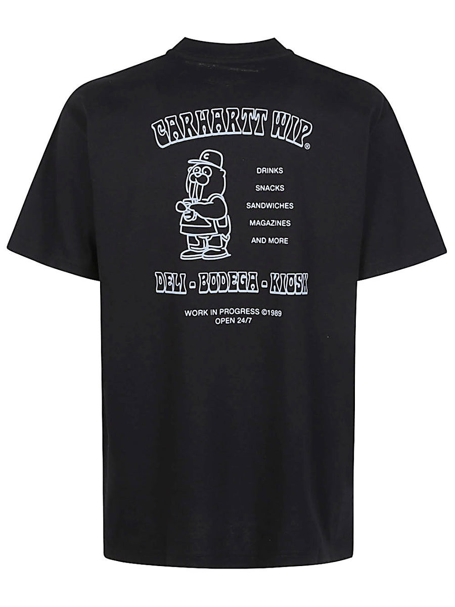 Carhartt WIP Pre Logo Cotton T Shirt With Front And Back Graphic Prints For Men Durable Everyday Wear