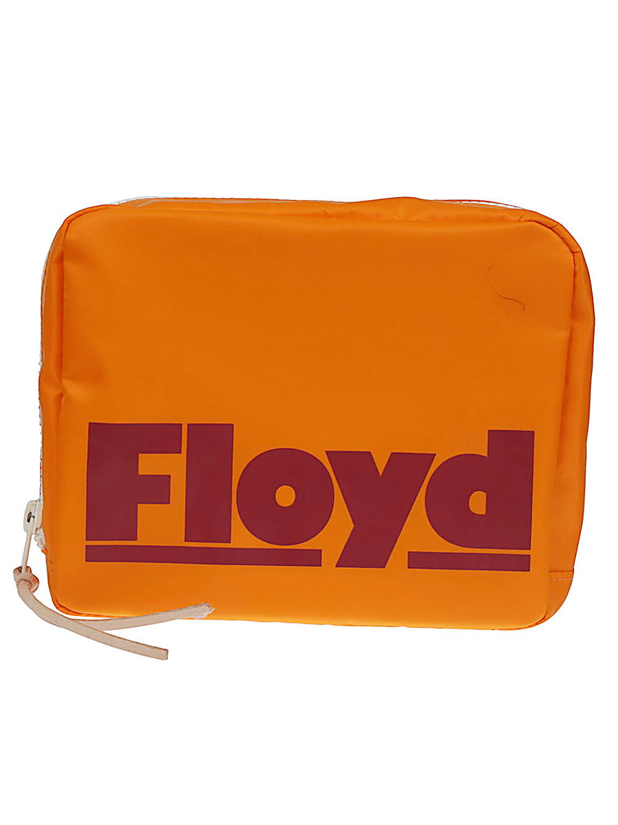 Floyd 032C Nylon Travel Wash Bag For Men Compact 4L Toiletry Organizer In Bold Orange