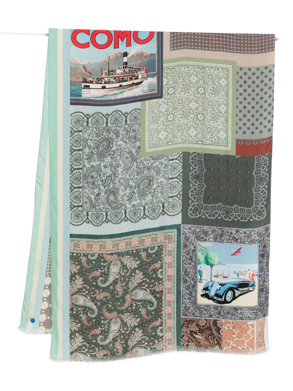 032C Pierre Louis Mascia silk printed scarf