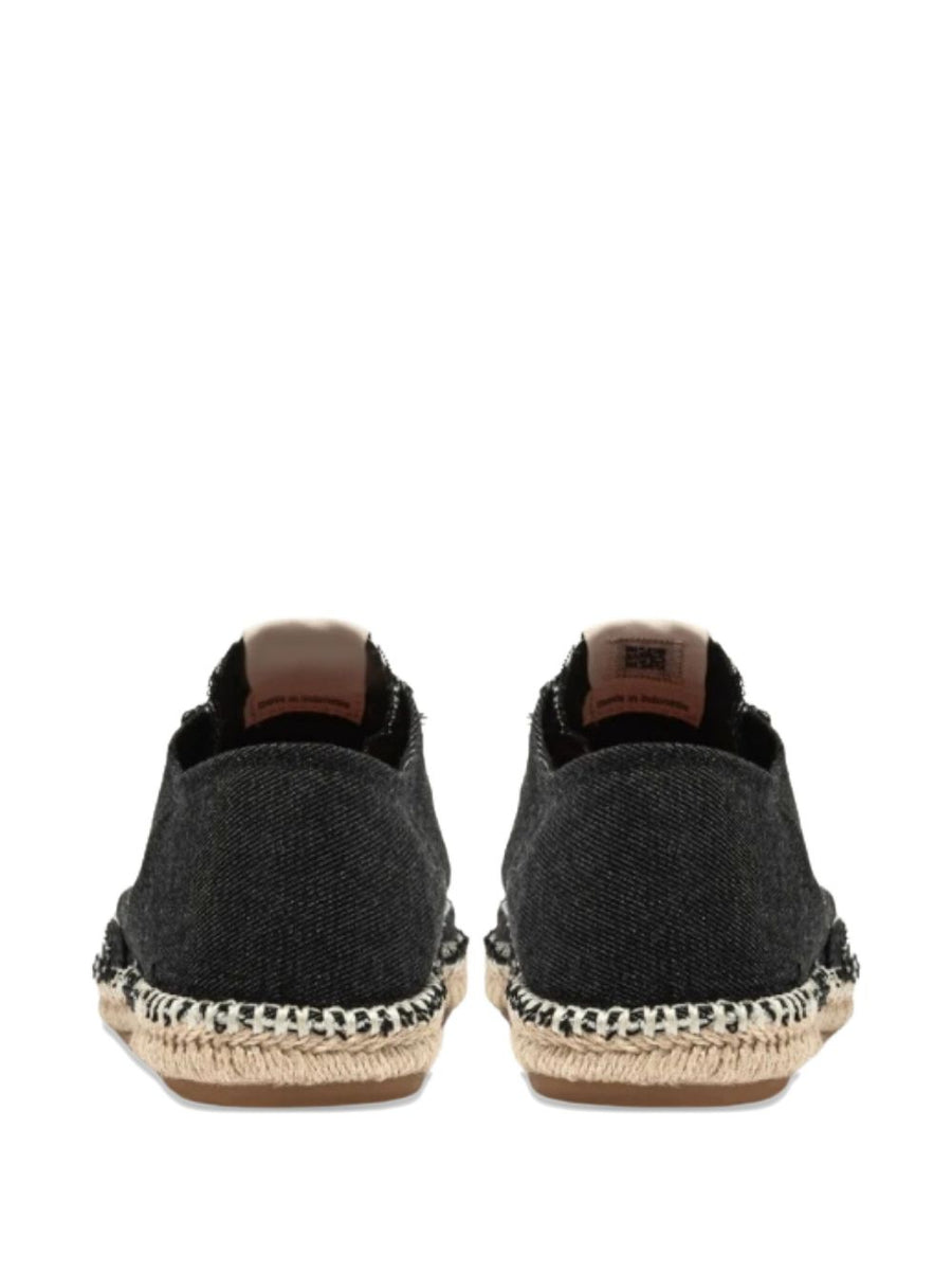 Autry Sandy Black Espadrille Sneakers For Women Cotton Upper Jute Midsole Everyday Comfort