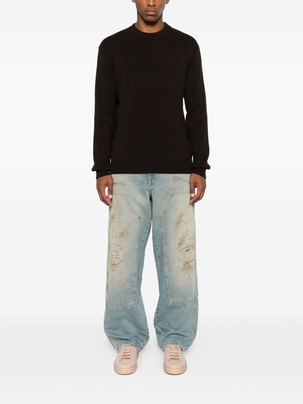 Golden Goose Destroyed denim cotton jeans
