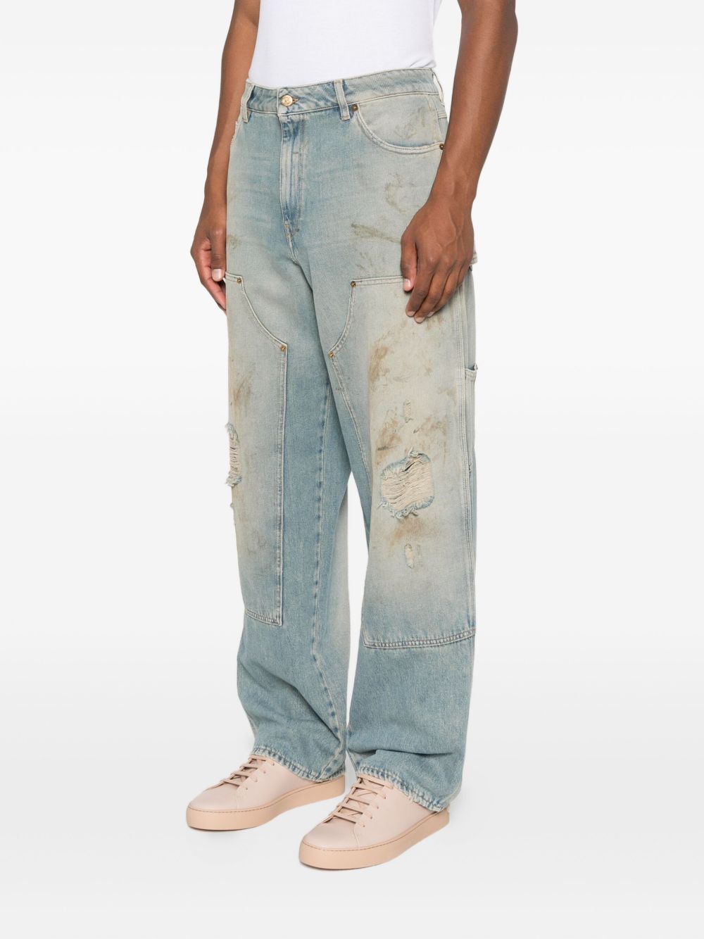 Golden Goose Destroyed denim cotton jeans