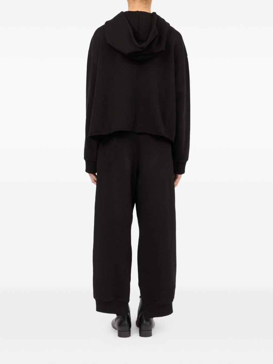 MM6 Maison Margiela Logo Cotton Hoodie For Women With Signature Numbers Motif And Drawstring Hood