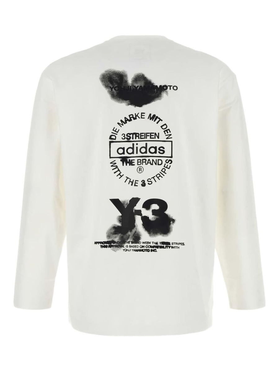 Y-3 Logo Cotton T Shirt For Men Premium Off White Graphic Print Signature Logo Iconic Everyday Wear