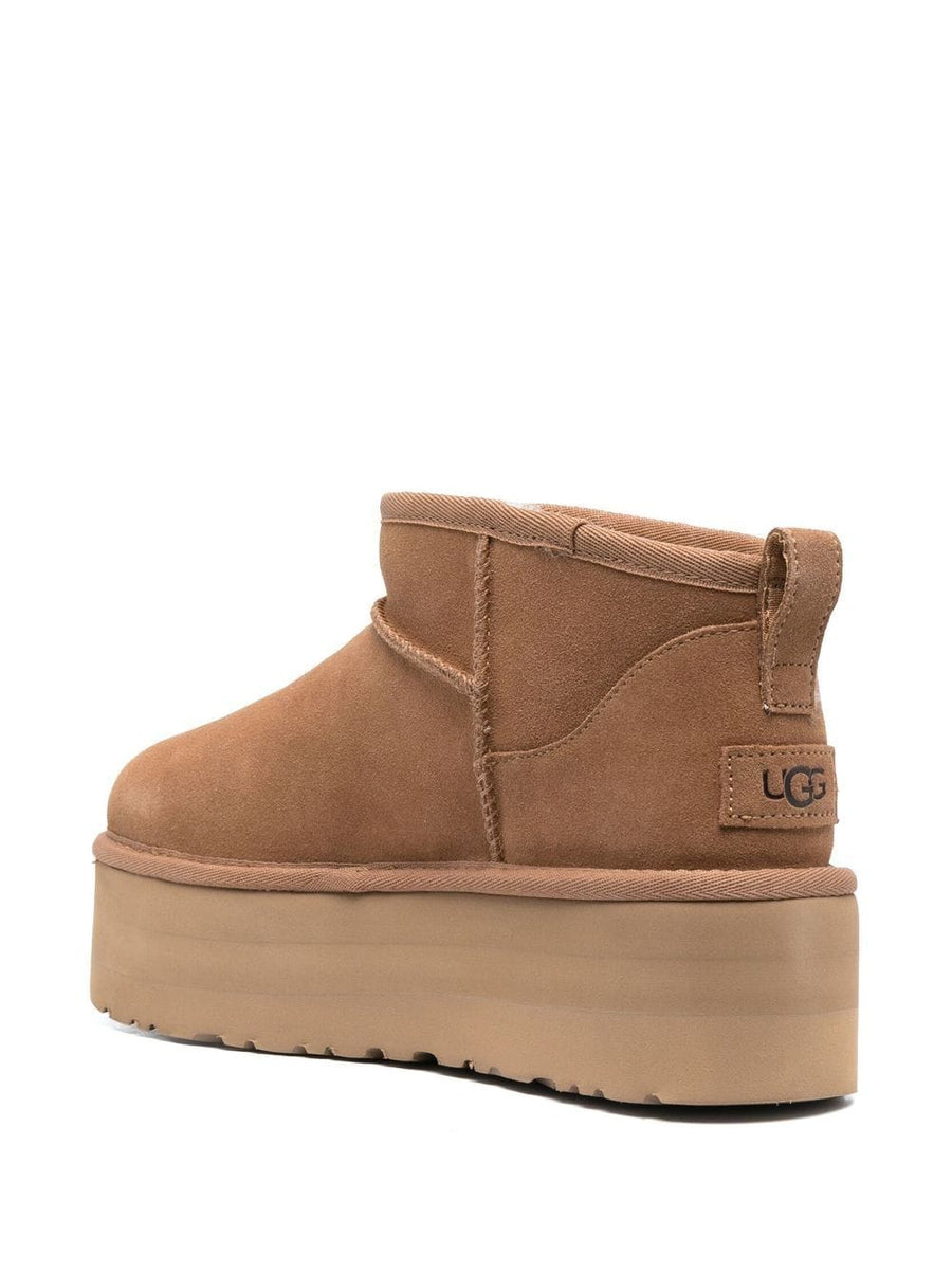 UGG Classic Ultra Mini Platform Boots For Women Premium Leather With 5cm Chunky Platform