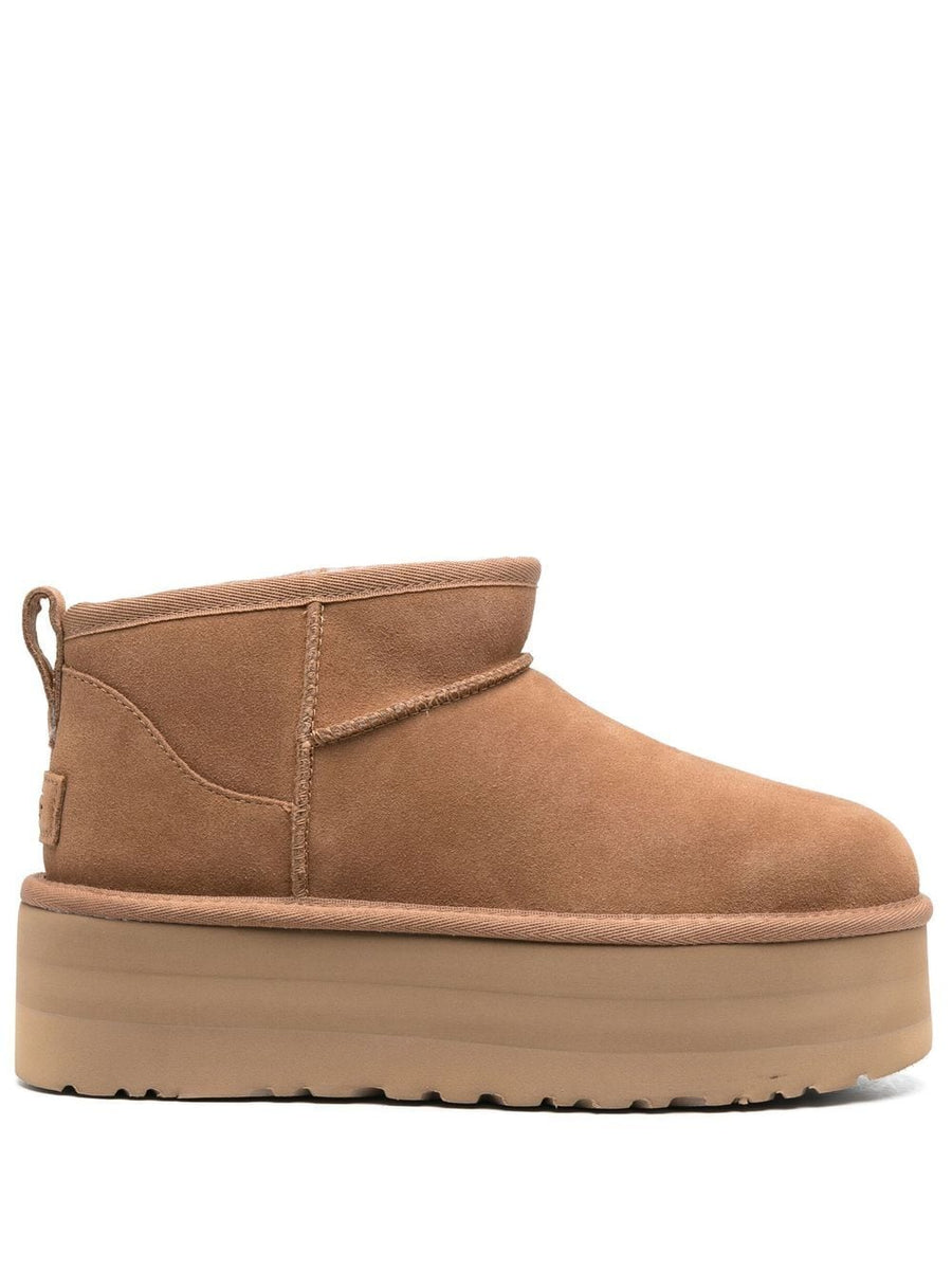 UGG Classic Ultra Mini Platform Boots For Women Premium Leather With 5cm Chunky Platform