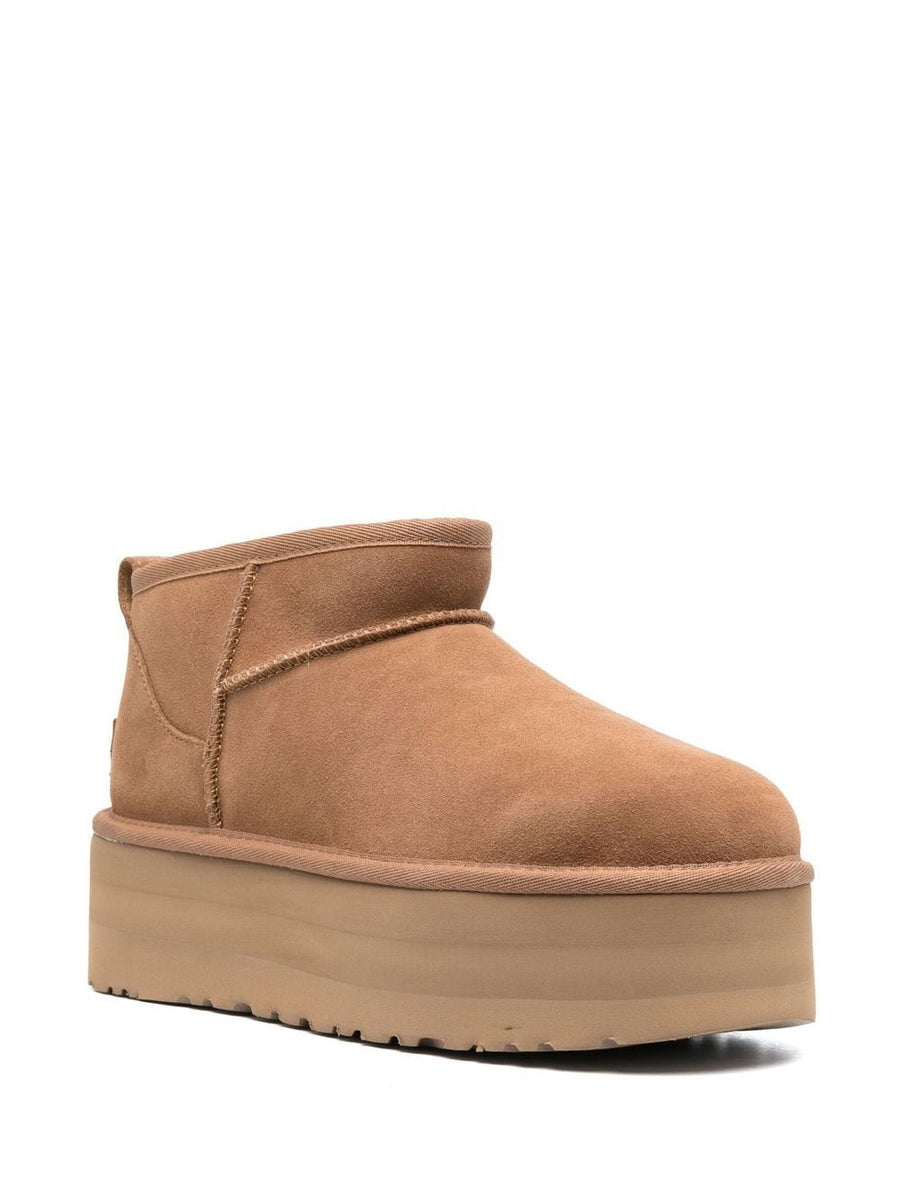 UGG Classic Ultra Mini Platform Boots For Women Premium Leather With 5cm Chunky Platform