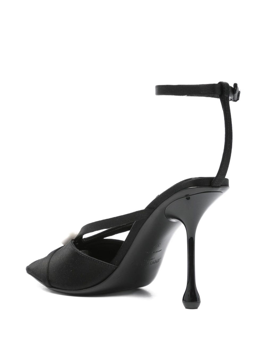 Jimmy Choo Siva Satin Sandals Open Toe for Women