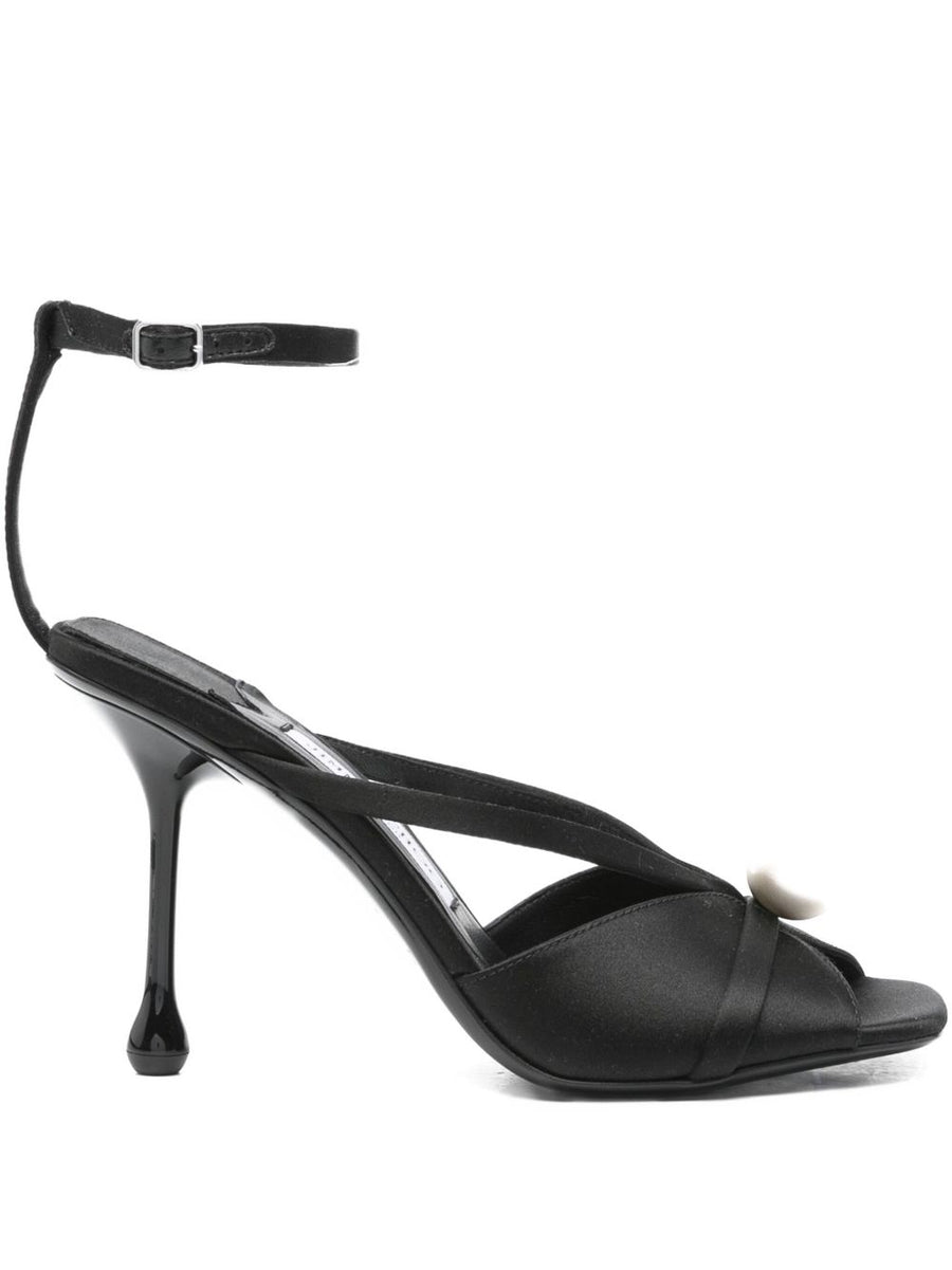 Jimmy Choo Siva Satin Sandals Open Toe for Women