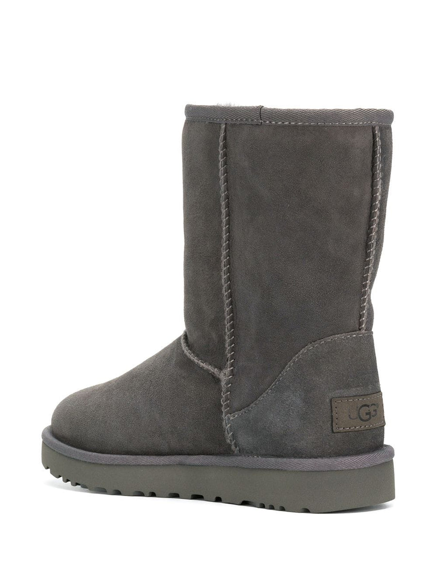 UGG Classic Short II Boots For Women Warm Grey Suede Leather Lining Durable Rubber Sole Timeless Comfort