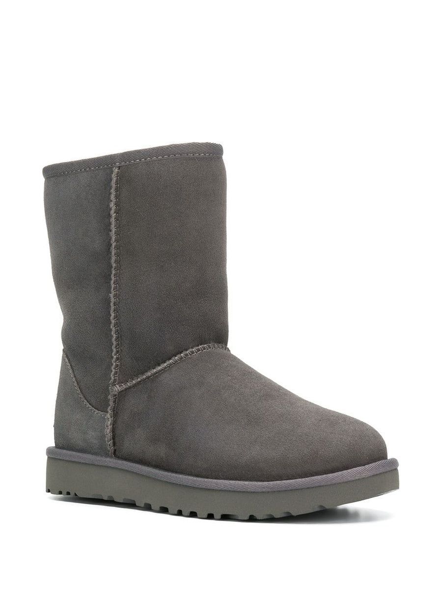 UGG Classic Short II Boots For Women Warm Grey Suede Leather Lining Durable Rubber Sole Timeless Comfort