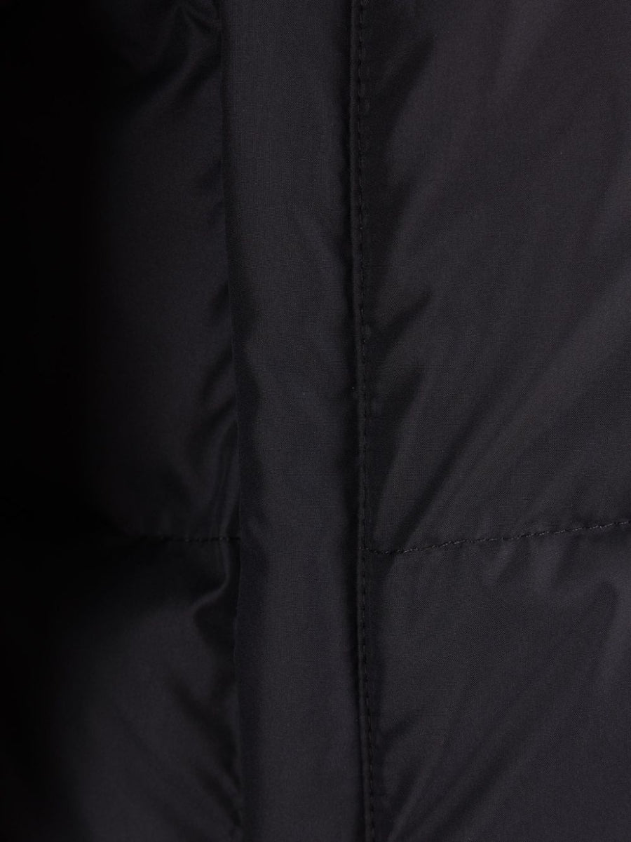 Courrèges Nylon Puffer Jacket For Women With Front Logo Print Weatherproof Warmth