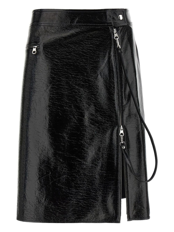 Courreges Pre Vynil midi skirt