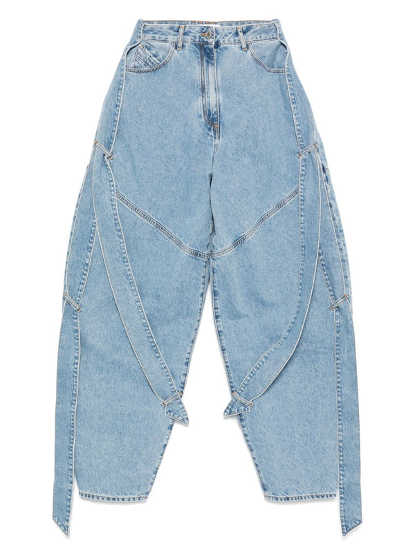 The Attico Wide-leg denim jeans