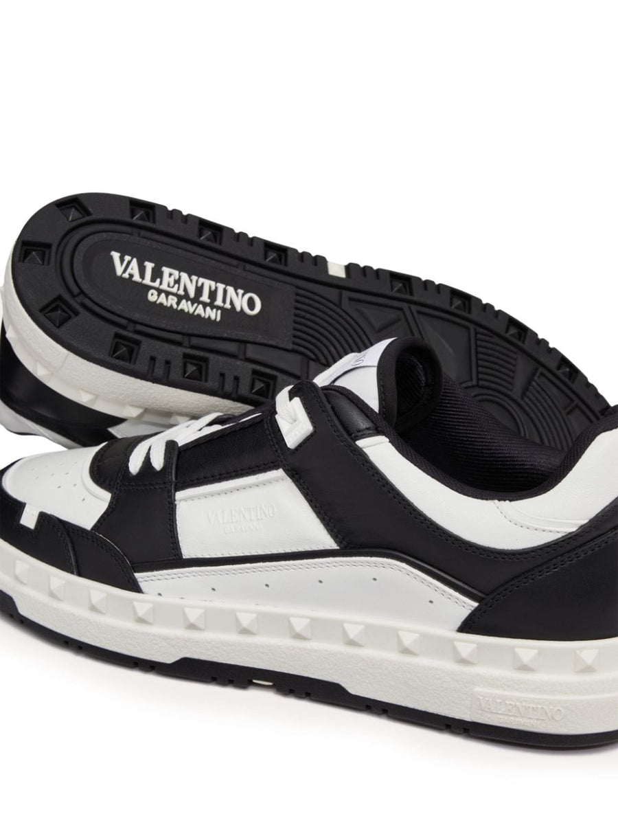Valentino Garavani Freedots Low Top Sneaker Calfskin Leather Upper For Men Luxury Everyday Comfort