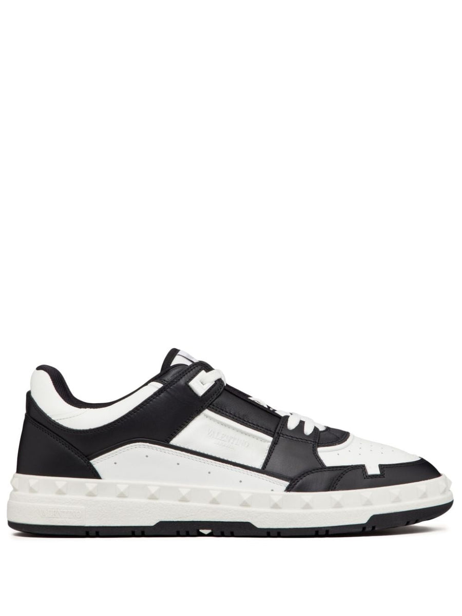 Valentino Garavani Freedots Low Top Sneaker Calfskin Leather Upper For Men Luxury Everyday Comfort