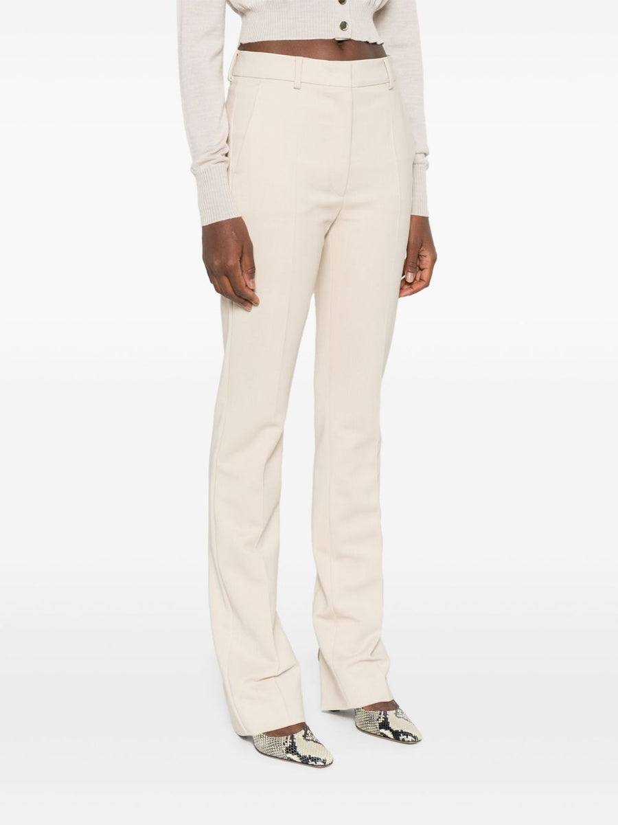 Sportmax Pre Slim Trousers Ivory For Women All Day Stretch Comfort Tailored Workwear