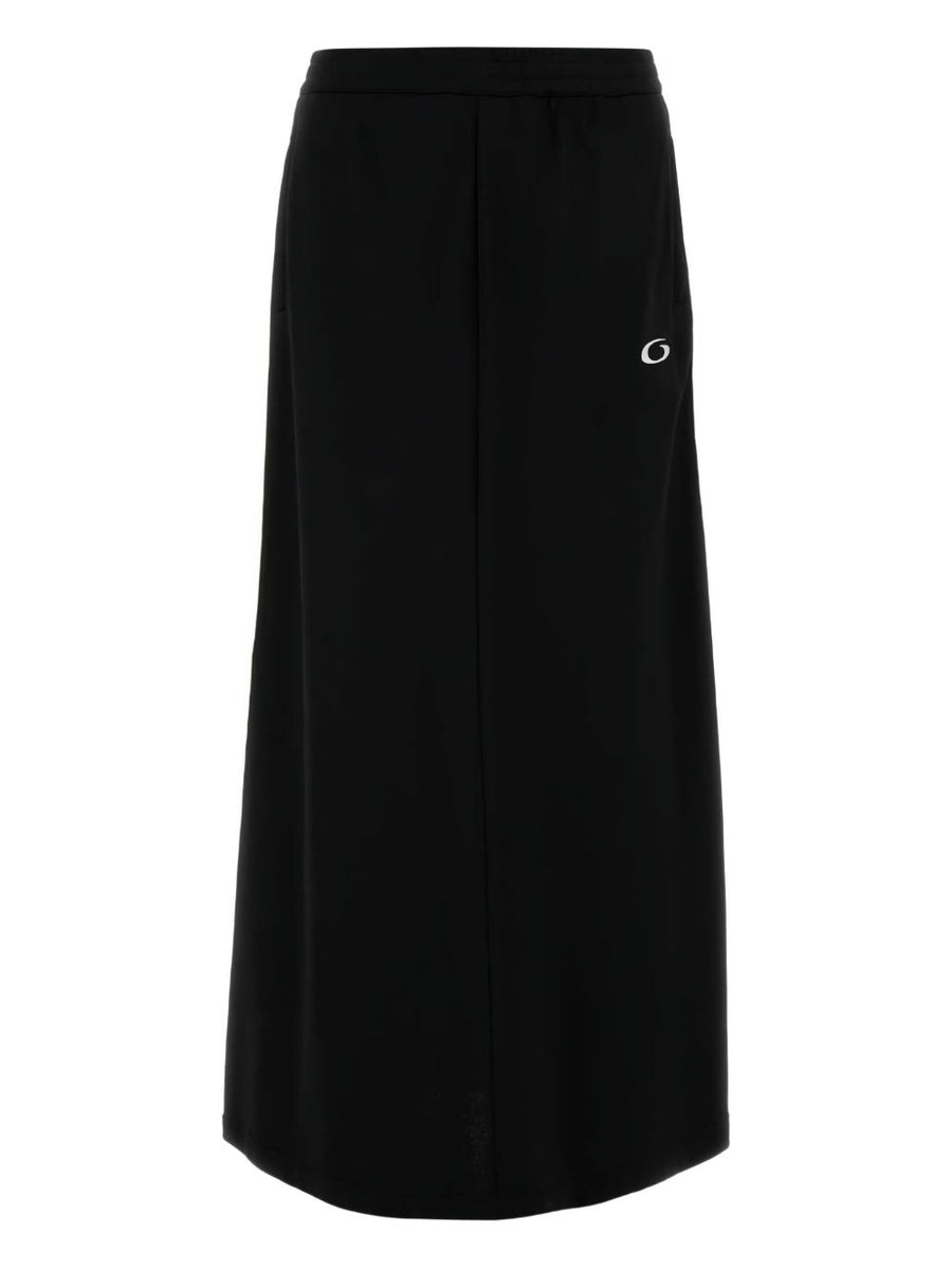 Balenciaga Striped Detail High Waist Cotton Long Skirt For Women Luxury Everyday Elegance Collection