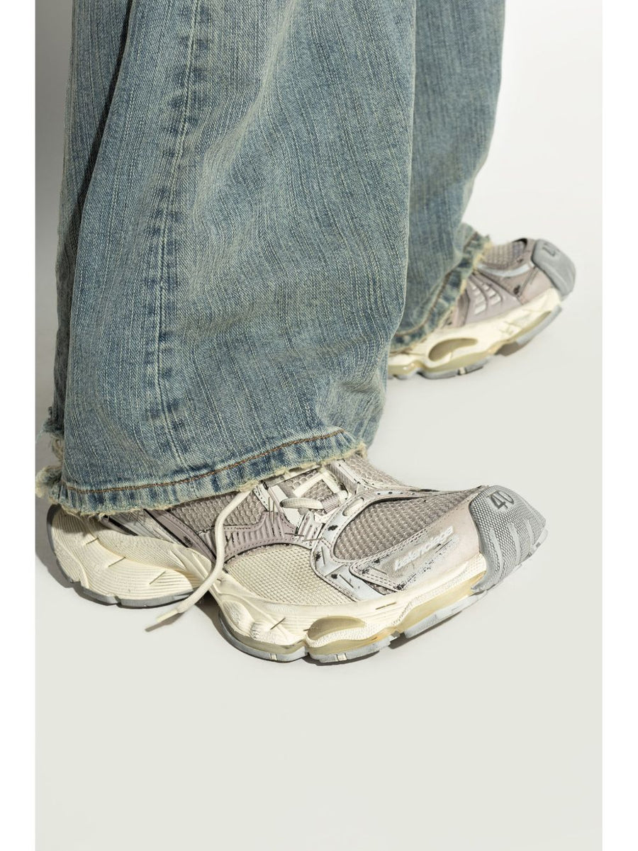 Balenciaga Stapler Sneakers Light Grey Breathable For Women