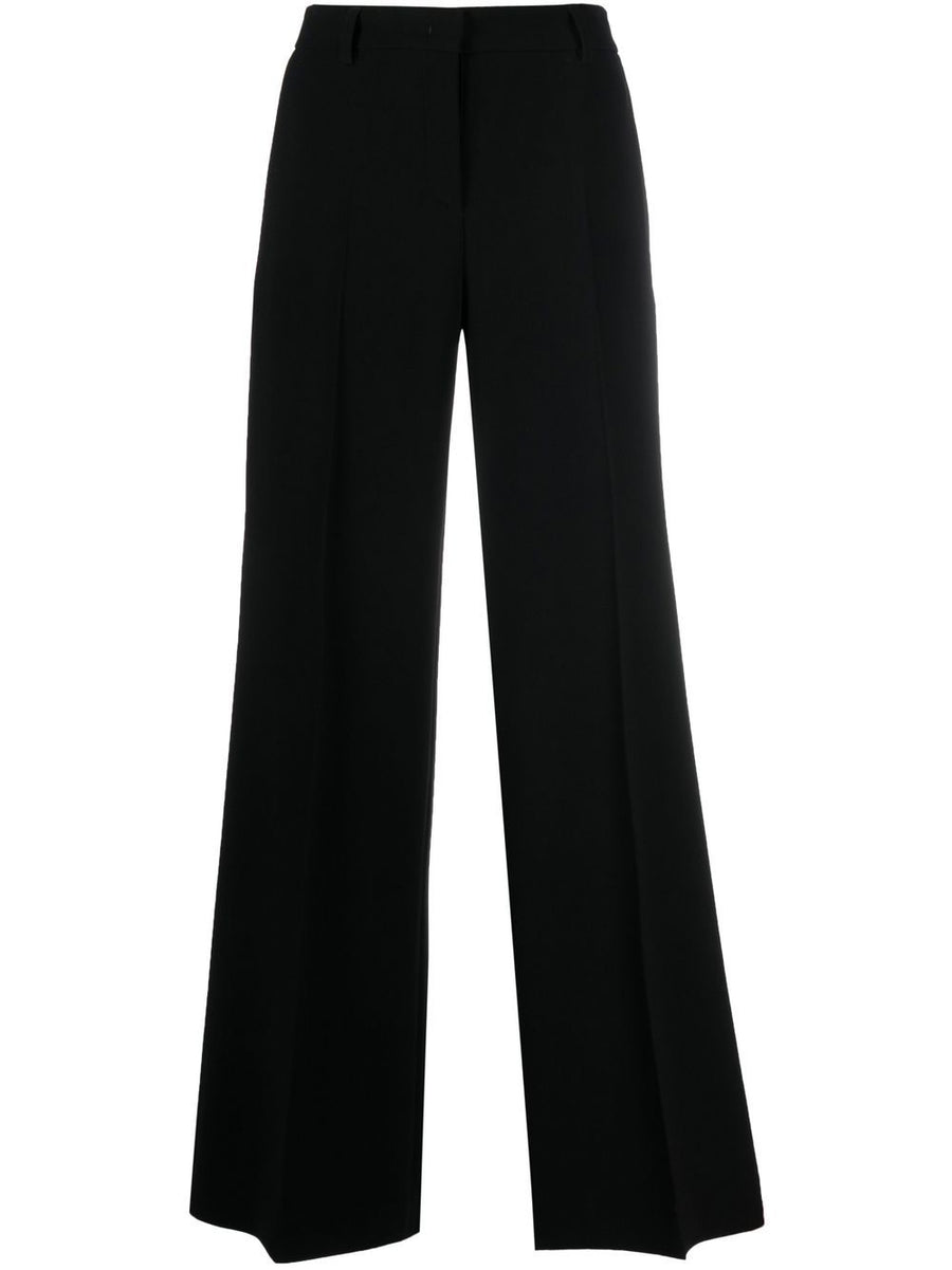 Alberto Biani Flared Trousers Tailored Fit With Crisp Pressed Crease For Modern Women Office Wear