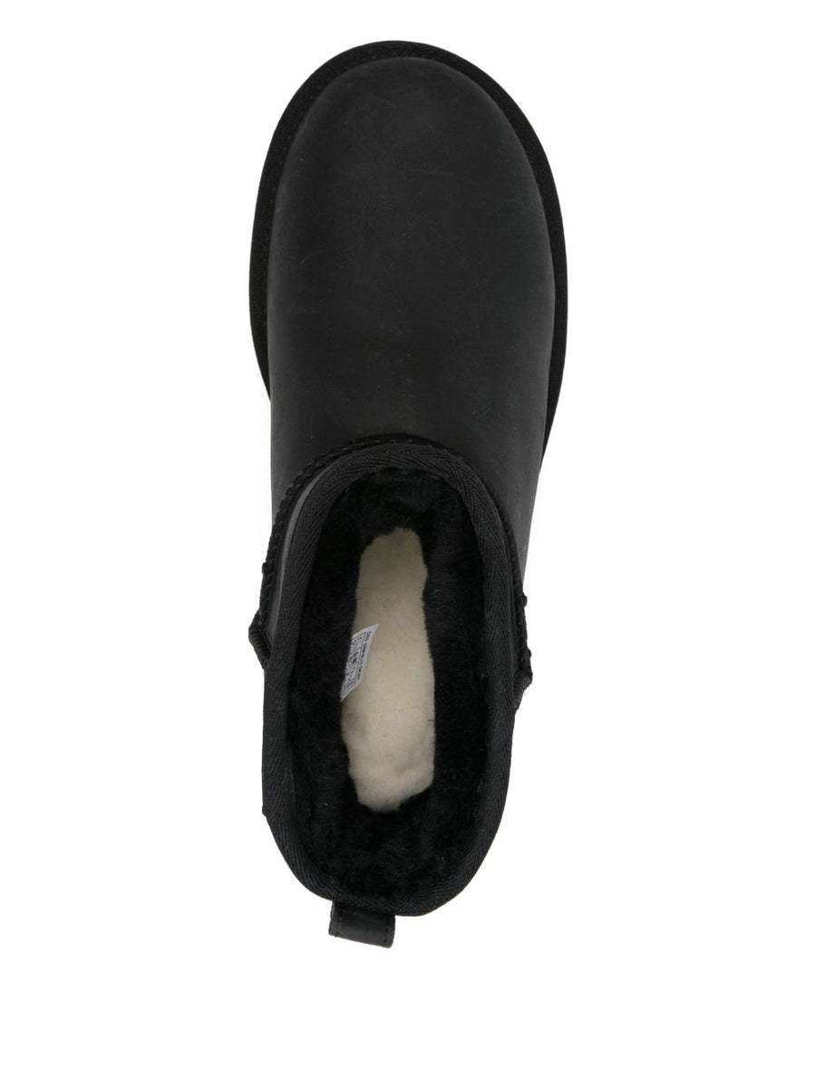 UGG Classic Ultra Mini Boots For Women Warmth Leather Exterior With Plush Shearling Lining