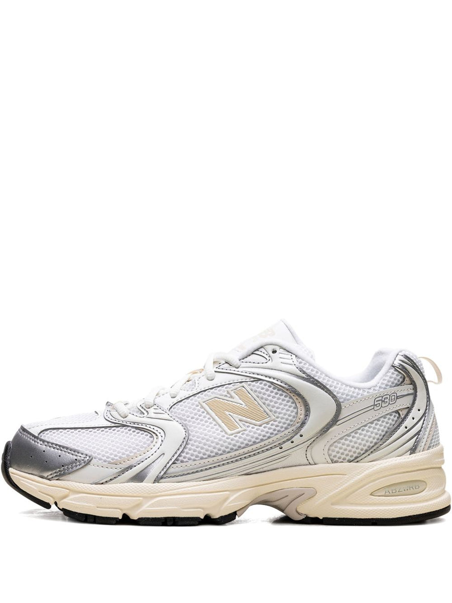 New Balance 530 Sneakers Unisex Luxury Mesh Upper With Silver Accents ABZORB Cushioning Everyday Comfort