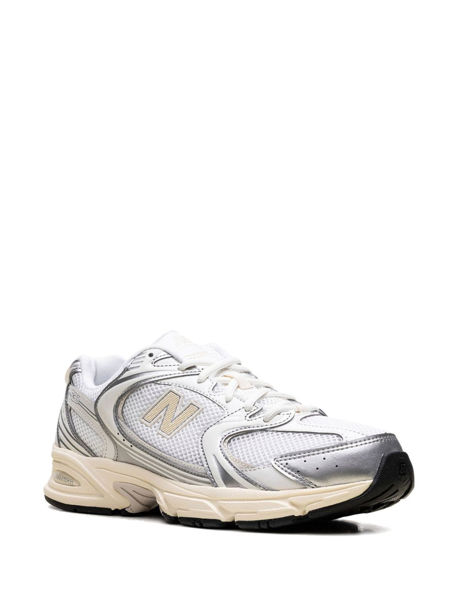 New Balance 530 Sneakers Unisex Luxury Mesh Upper With Silver Accents ABZORB Cushioning Everyday Comfort