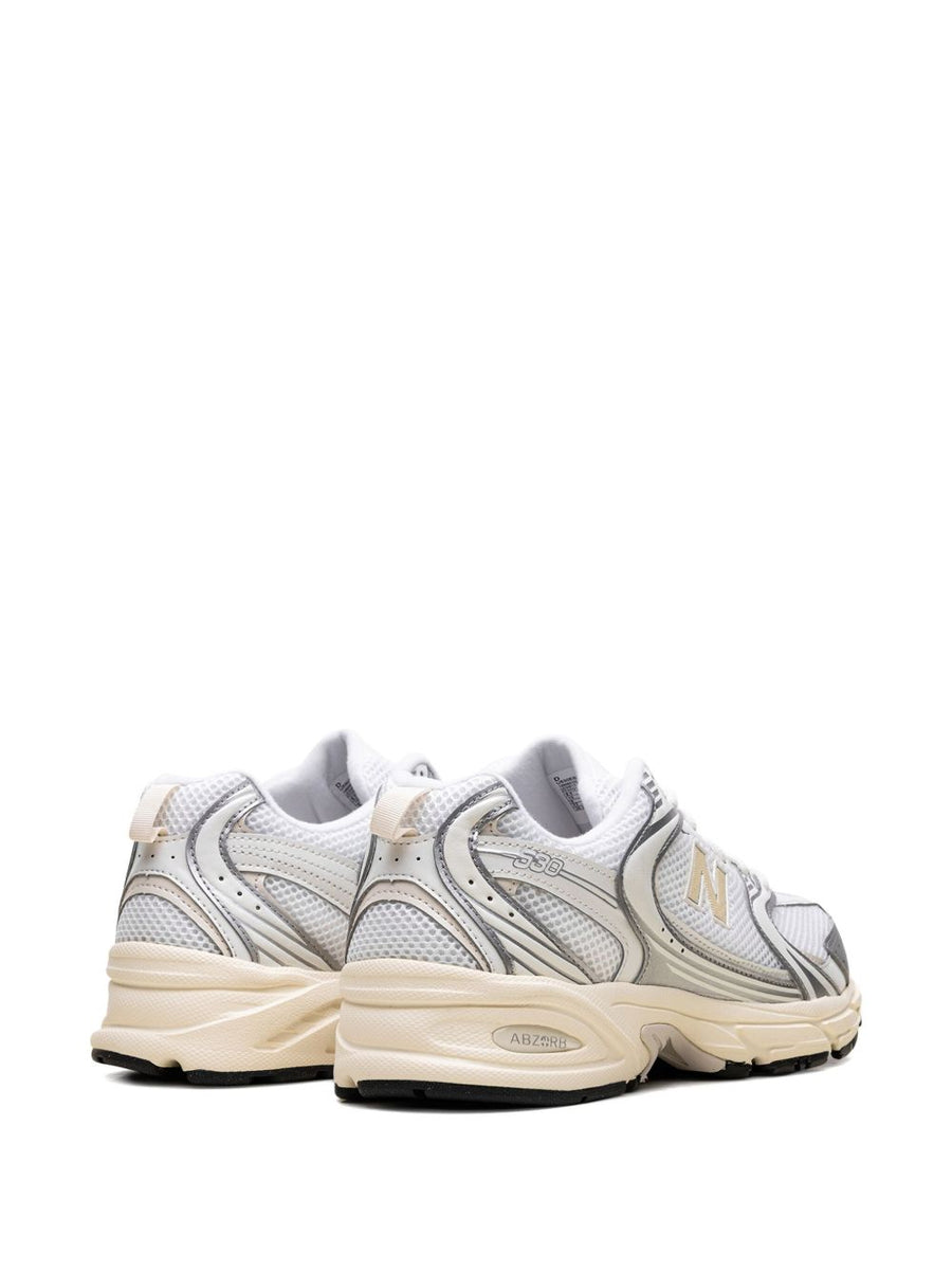 New Balance 530 Sneakers Unisex Luxury Mesh Upper With Silver Accents ABZORB Cushioning Everyday Comfort