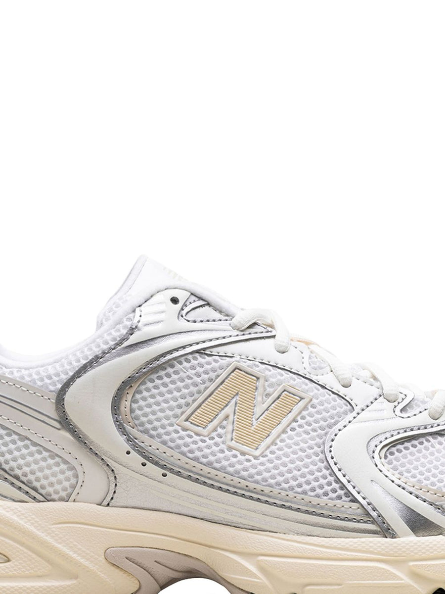 New Balance 530 Sneakers Unisex Luxury Mesh Upper With Silver Accents ABZORB Cushioning Everyday Comfort