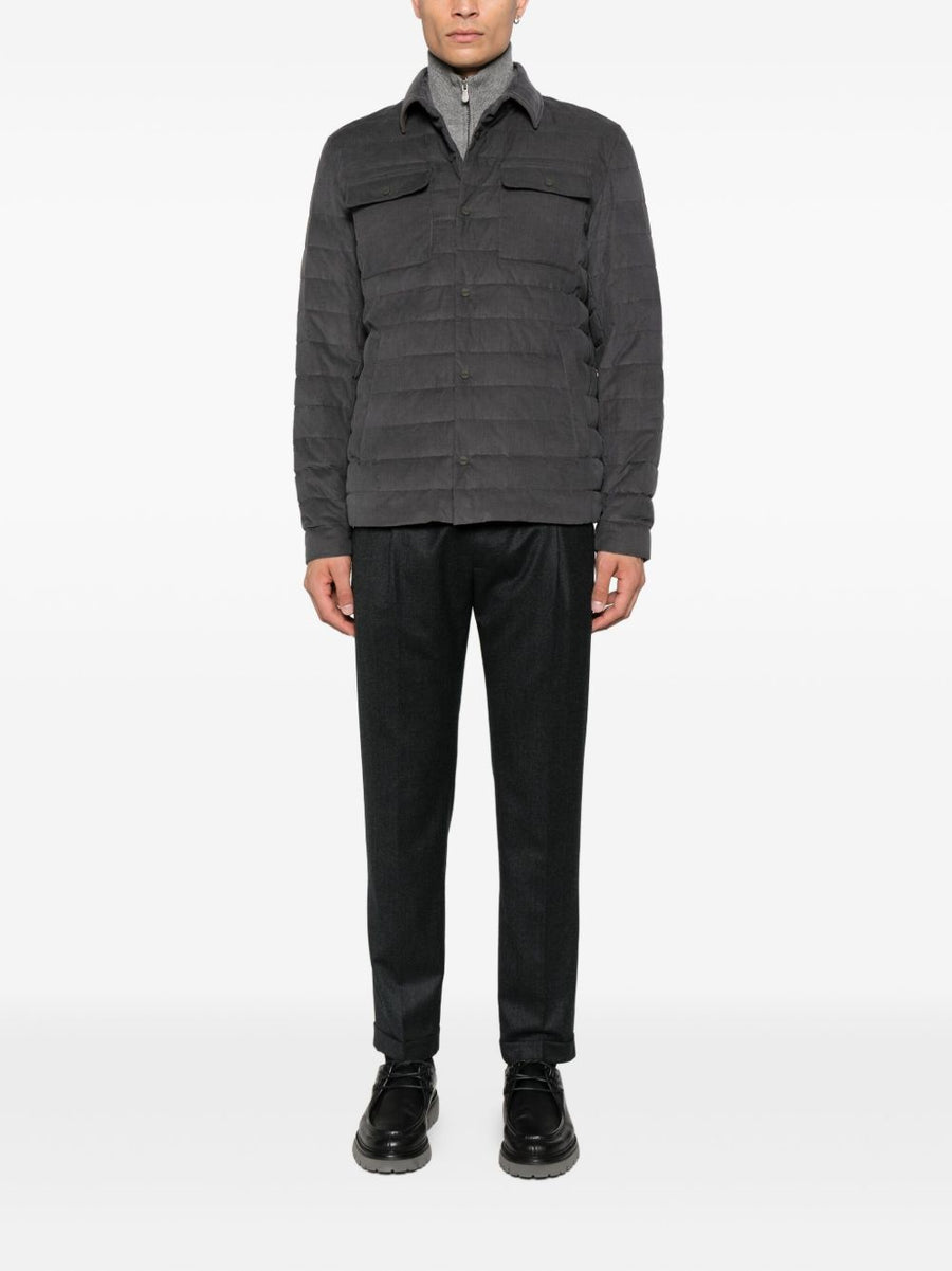 Herno Quilted Down Jacket For Men Premium Warmth Yet Versatile Outerwear With Classic Design