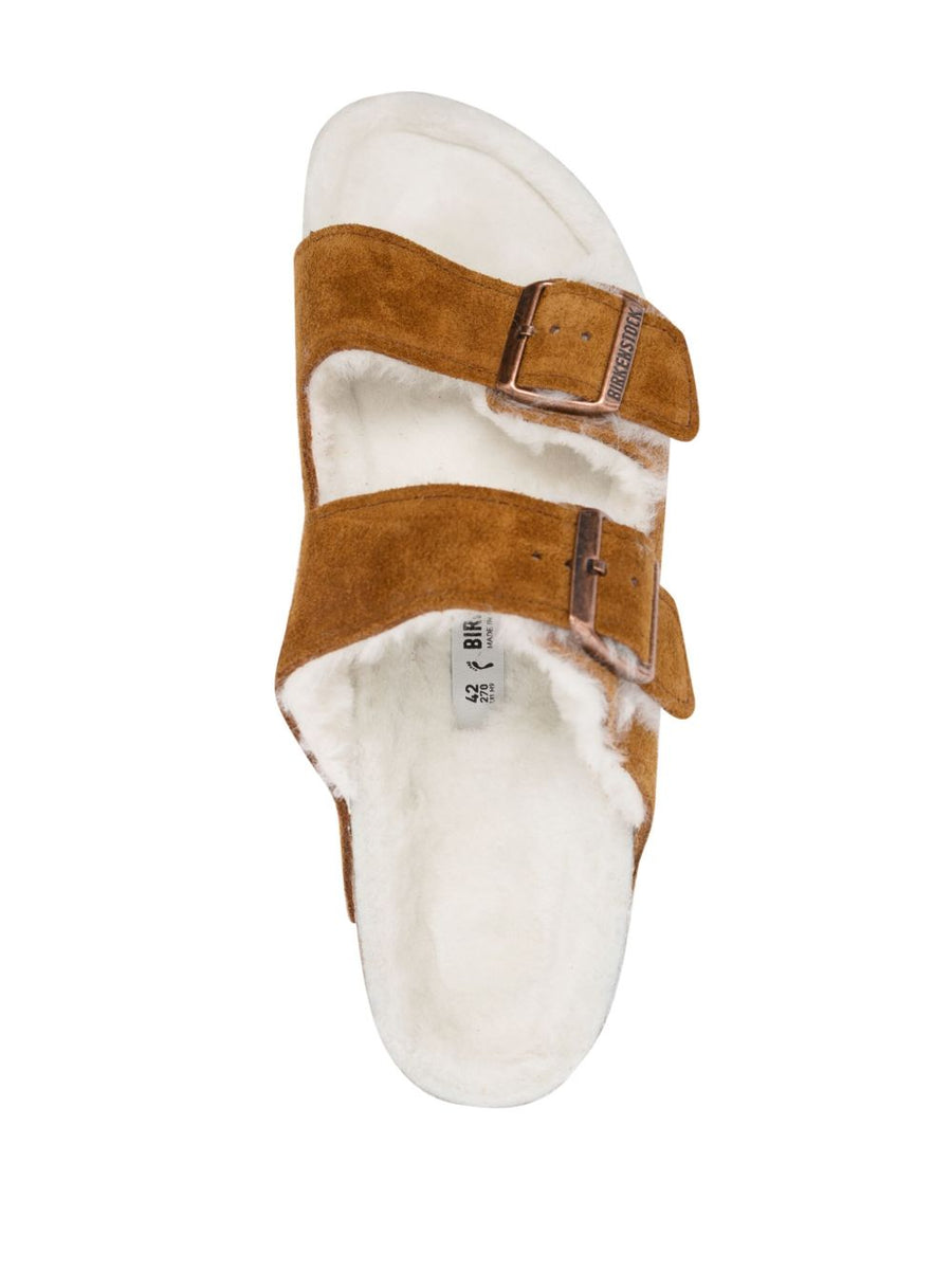 Birkenstock Arizona Shearling Sandals For Women With Narrow Width And Plush Warm Lining