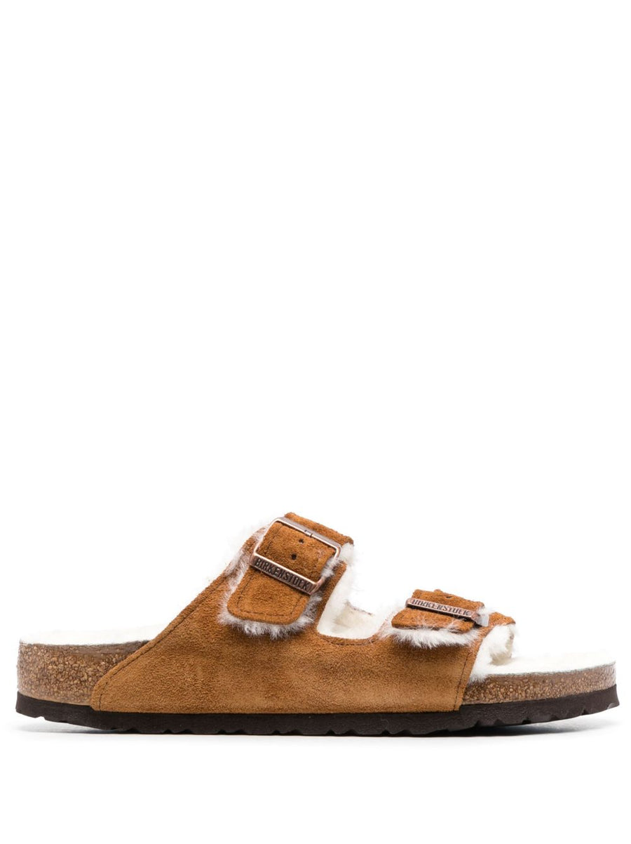 Birkenstock Arizona Shearling Sandals For Women With Narrow Width And Plush Warm Lining