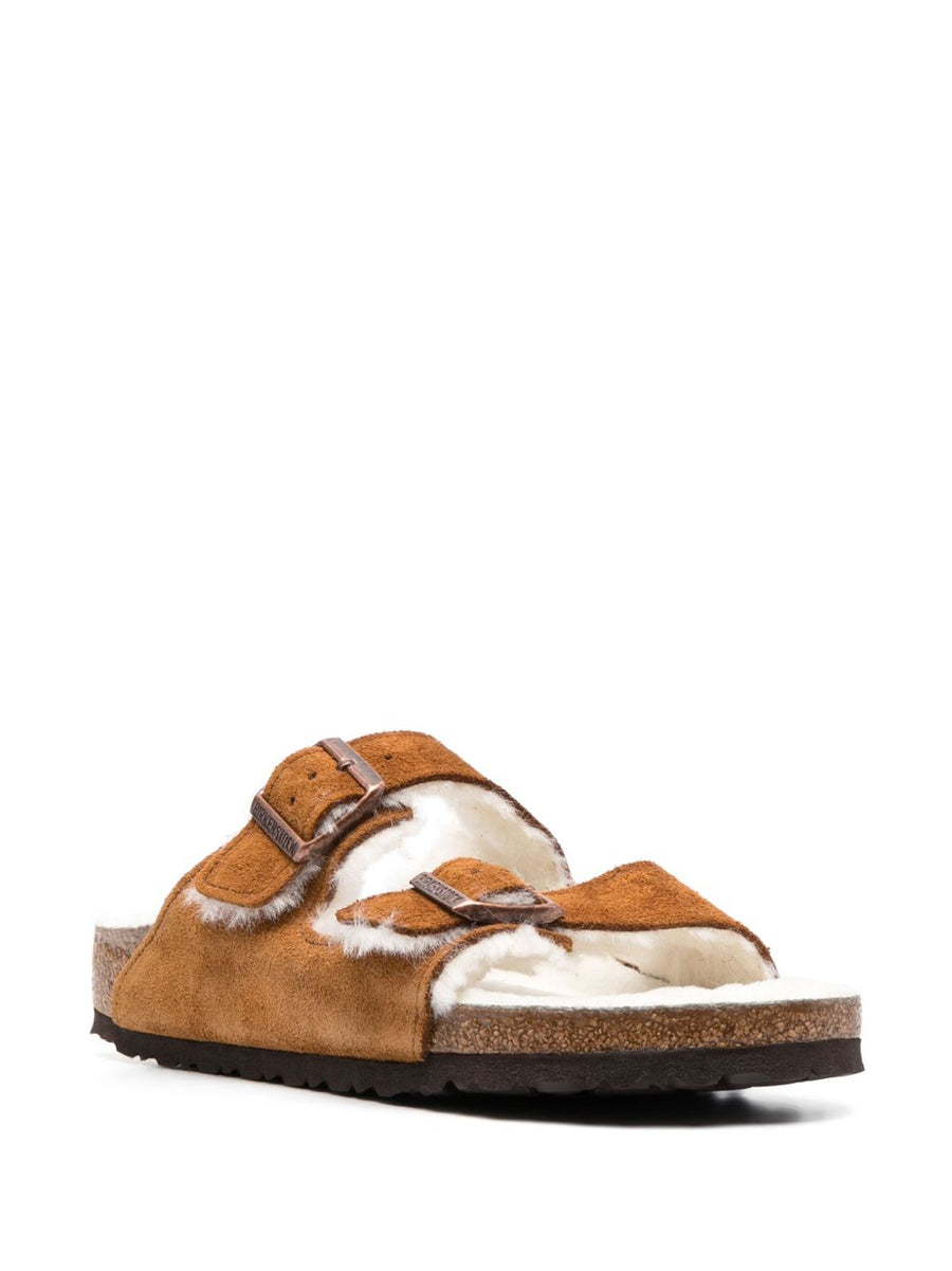 Birkenstock Arizona Shearling Sandals For Women With Narrow Width And Plush Warm Lining
