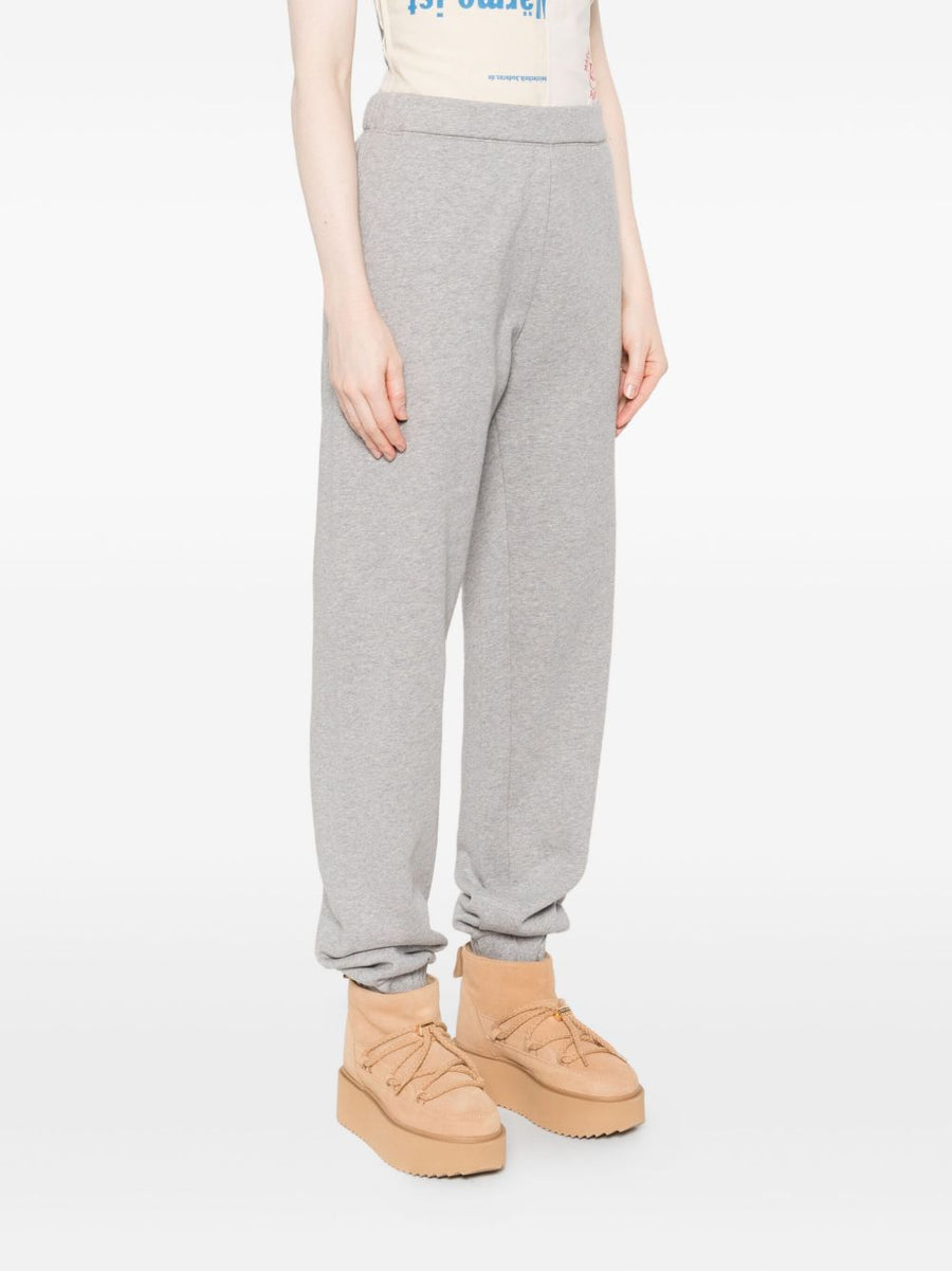 The Attico Cotton Sweatpants For Women Light Grey Luxurious Comfort Elastic Waistband Cuffed Hem