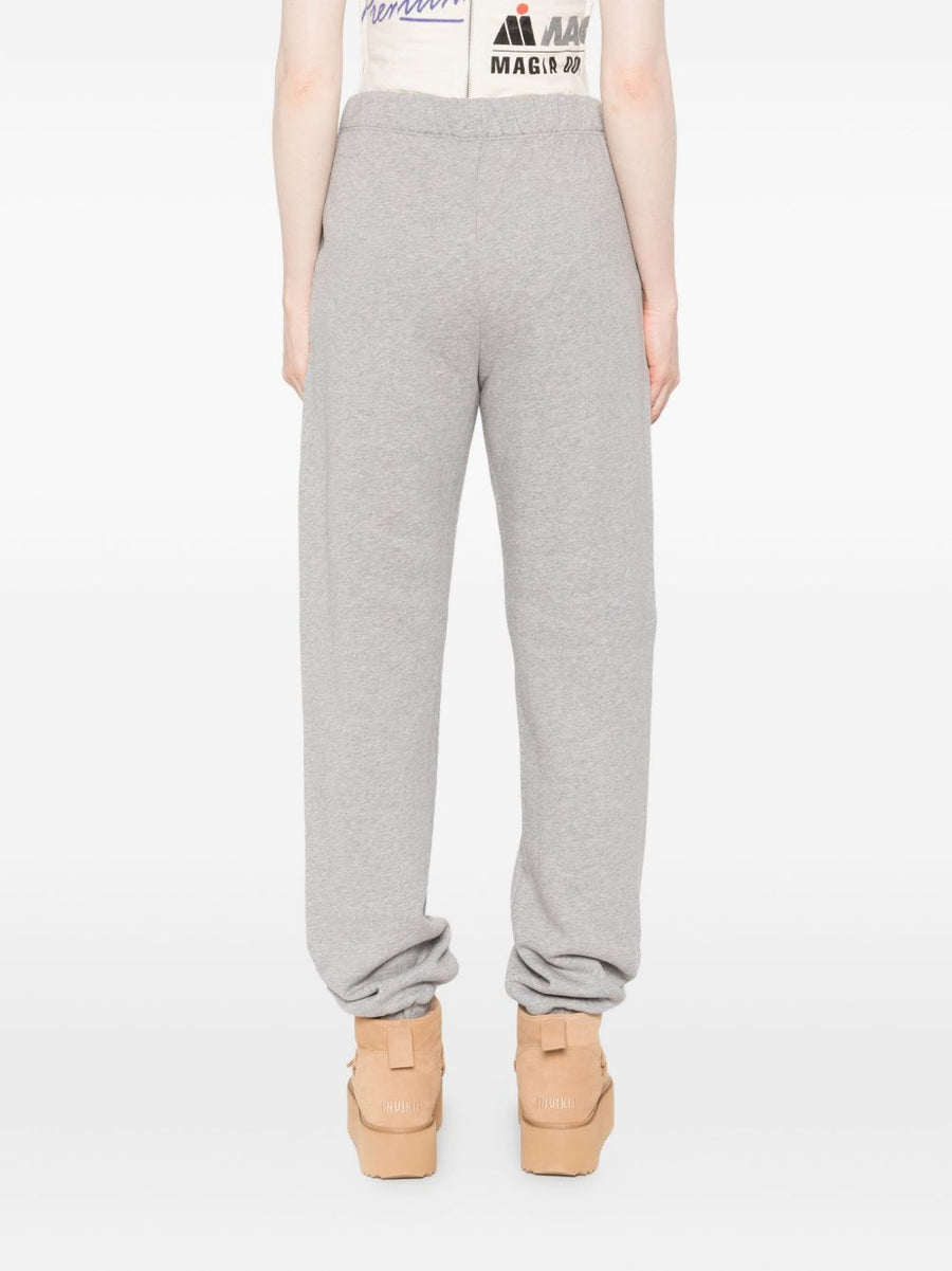 The Attico Cotton Sweatpants For Women Light Grey Luxurious Comfort Elastic Waistband Cuffed Hem