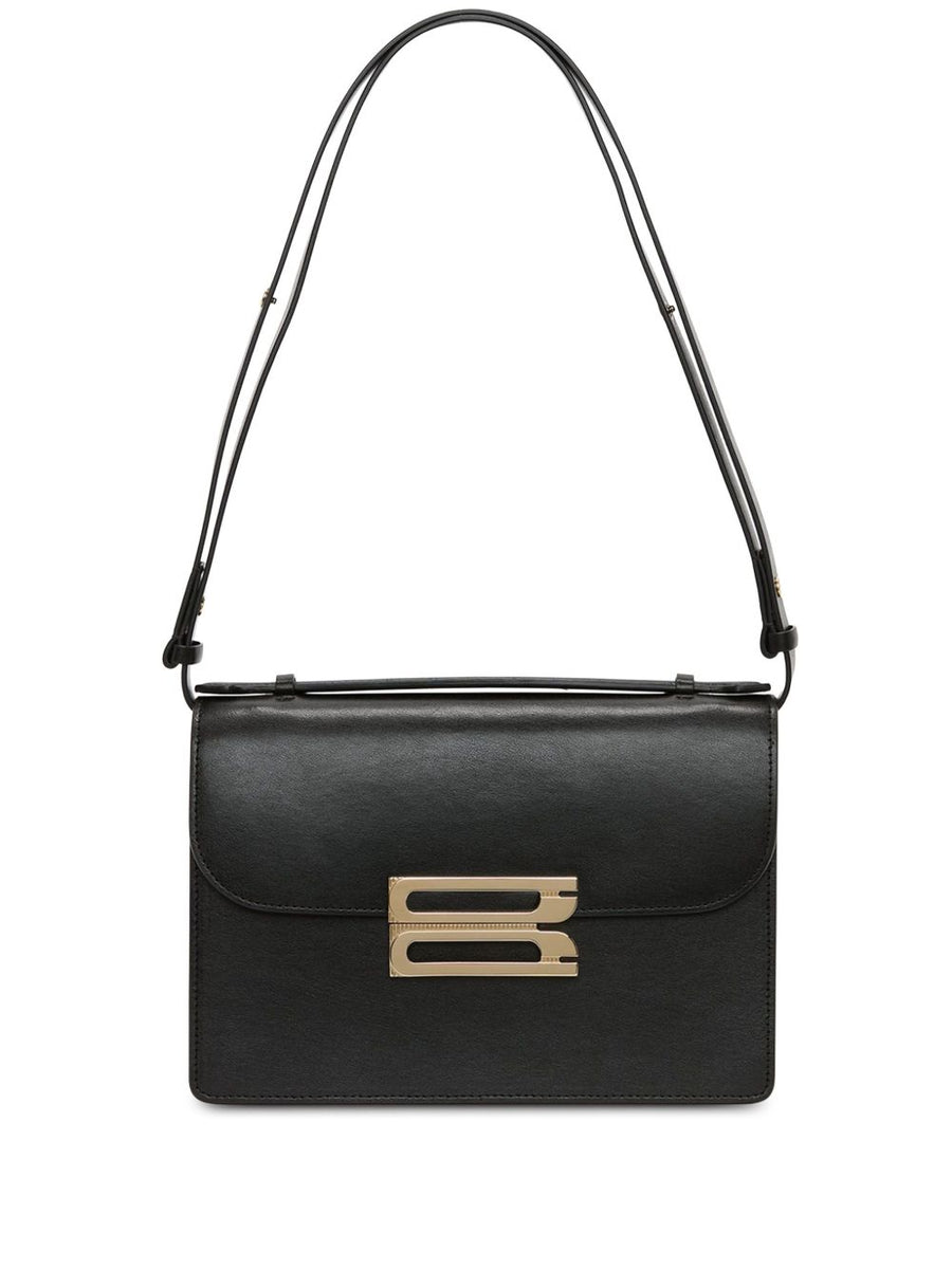 Victoria Beckham Dorian Bag In Smooth Leather Magnetic Foldover Closure For Women Timeless Luxury Shoulder Bag