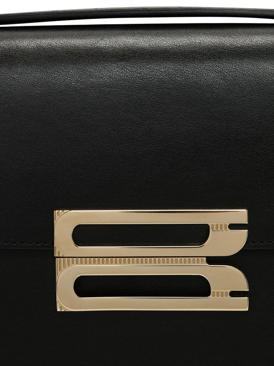 Victoria Beckham Dorian Bag In Smooth Leather Magnetic Foldover Closure For Women Timeless Luxury Shoulder Bag