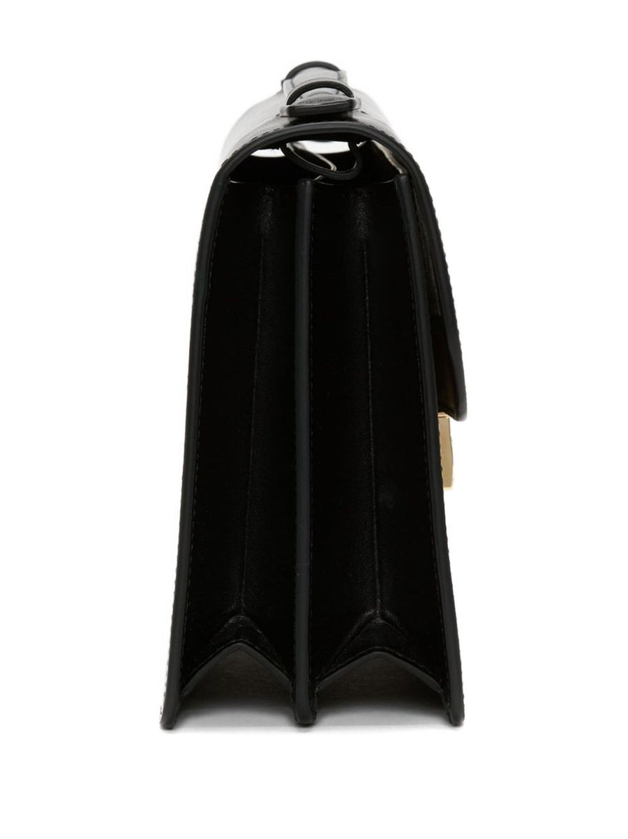 Victoria Beckham Dorian Bag In Smooth Leather Magnetic Foldover Closure For Women Timeless Luxury Shoulder Bag