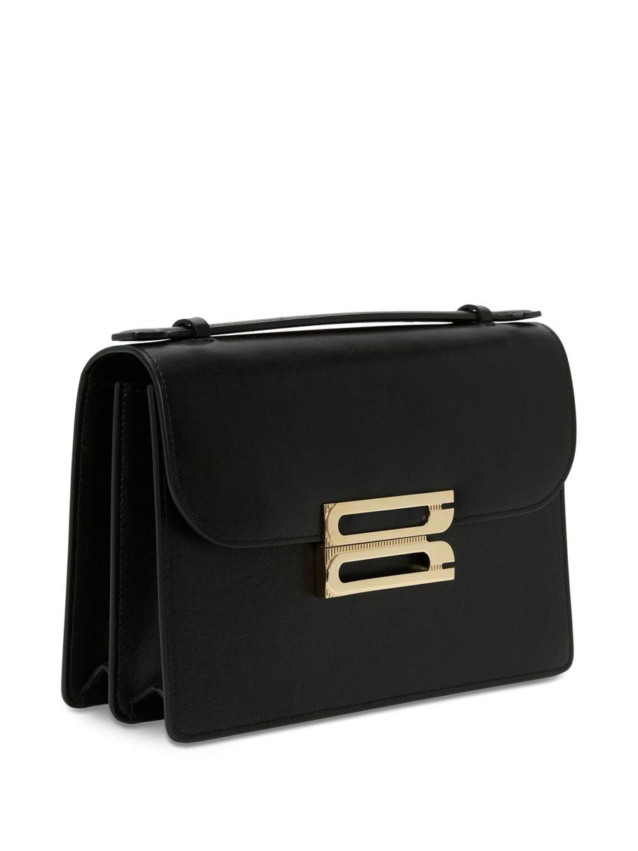 Victoria Beckham Dorian Bag In Smooth Leather Magnetic Foldover Closure For Women Timeless Luxury Shoulder Bag