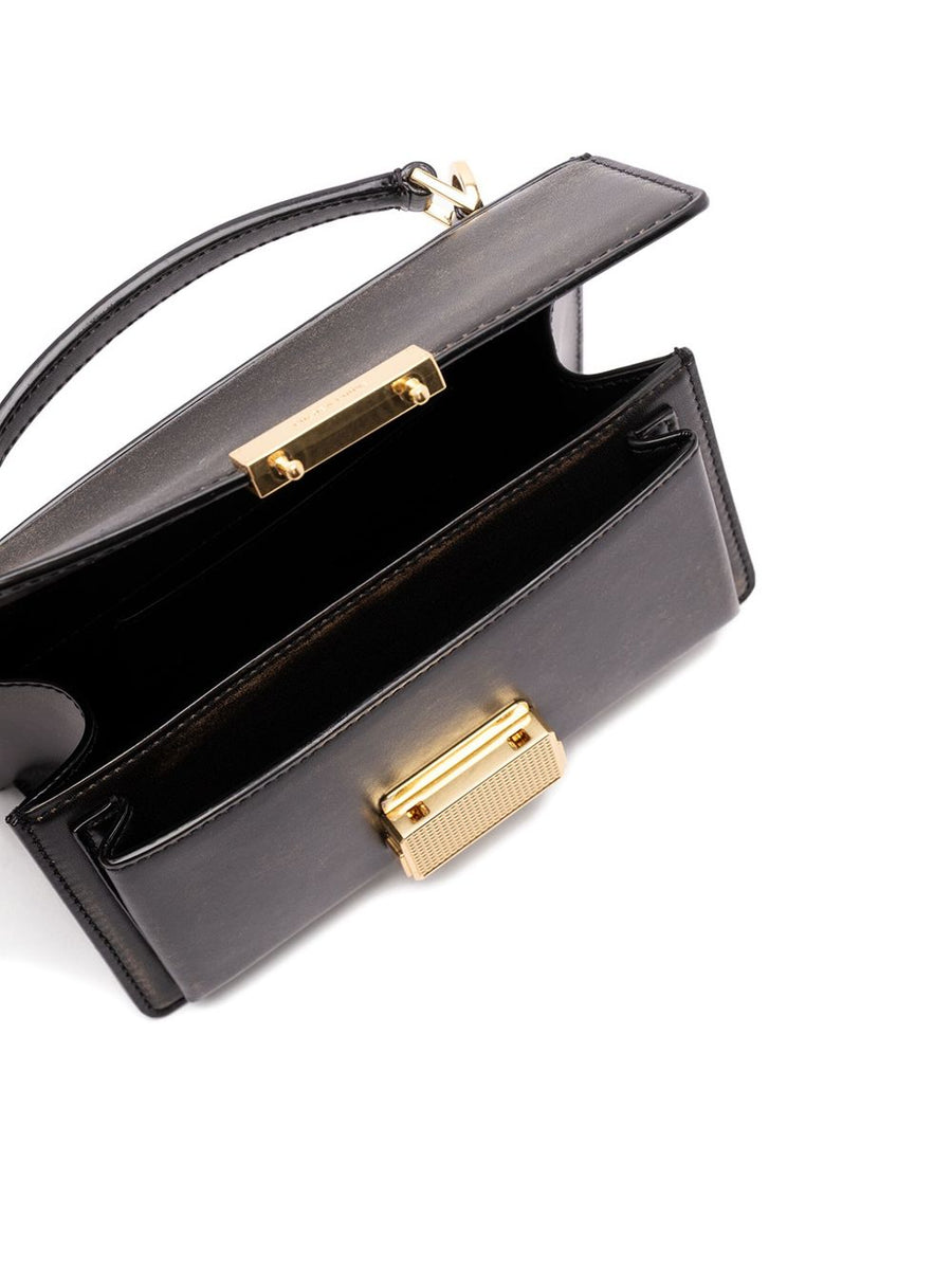 Golden Goose Venezia Bag Compact Boarded Leather Handbag With Gold Details For Women Everyday Luxury