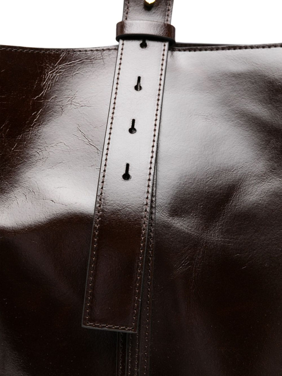 Golden Goose Leather Tote Bag For Women Calf Leather Everyday Elegance Top Handles